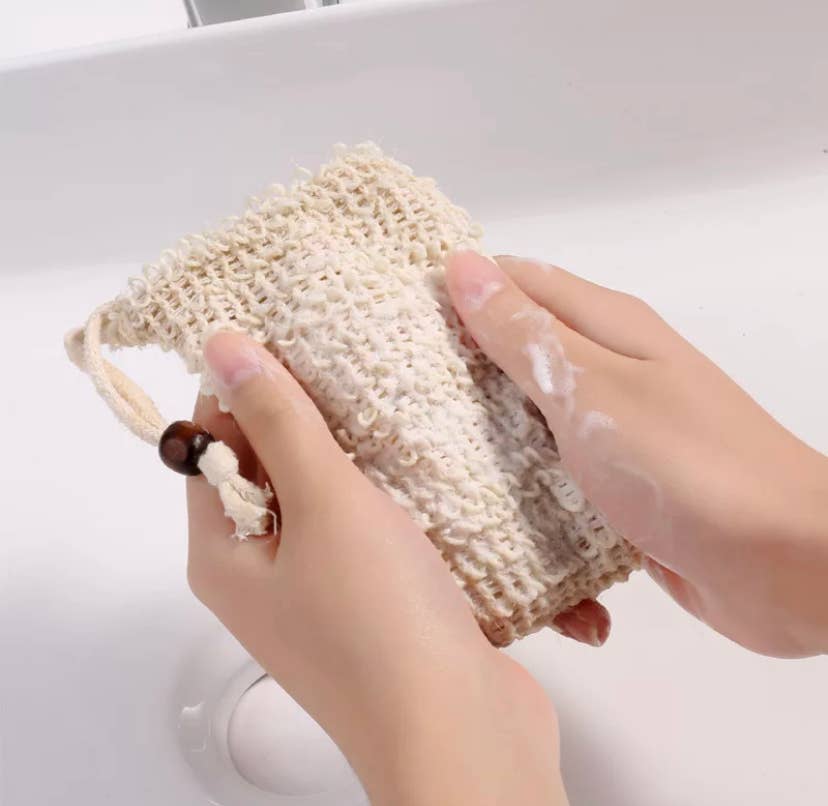 Natural Plant Based Sisal Soap Saver Pouches