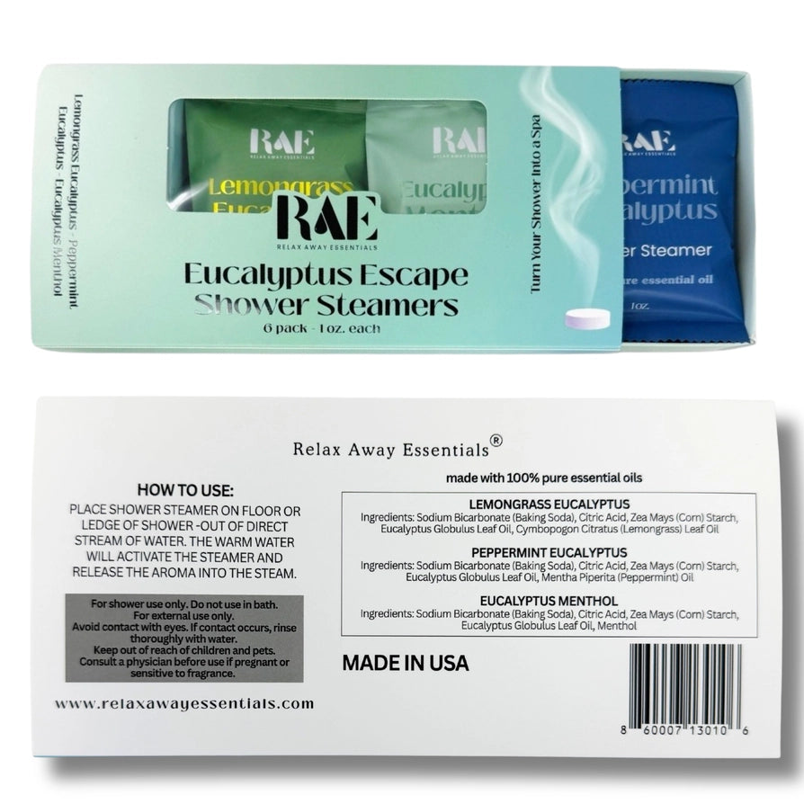 Eucalyptus Escape Shower Steamers 6 Pack