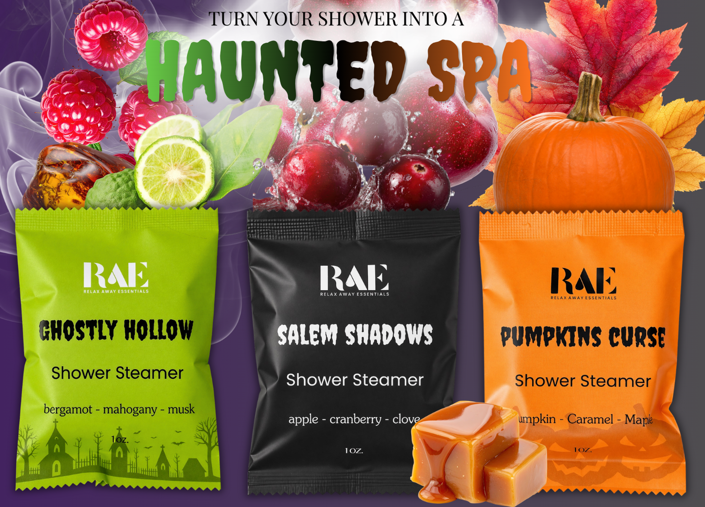 Haunted Fog Halloween Shower Steamers 6 Pack