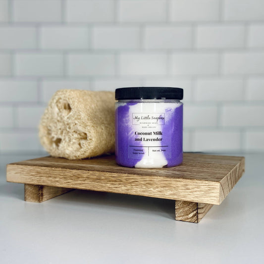 Coconut Milk and Lavender Foaming Sugar Scrub