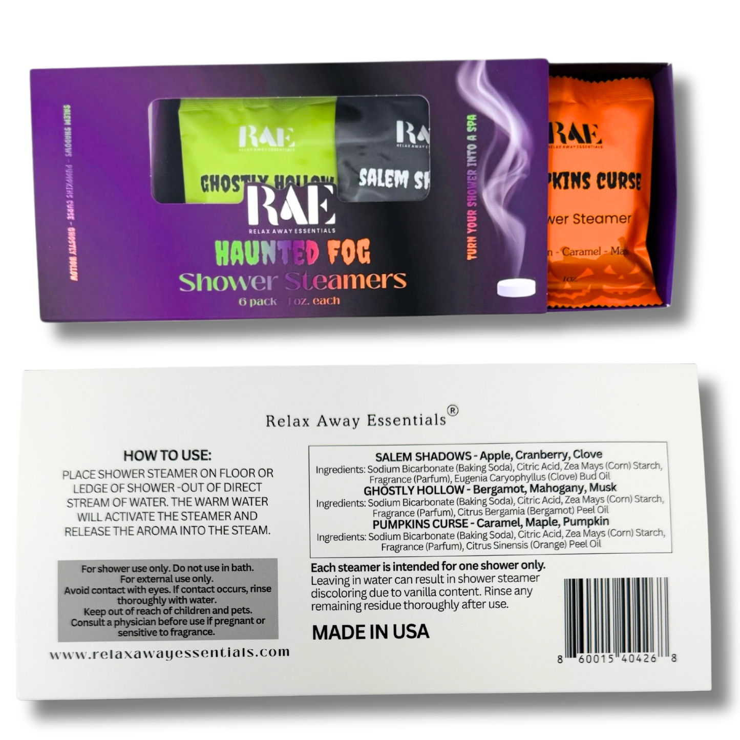 Haunted Fog Halloween Shower Steamers 6 Pack