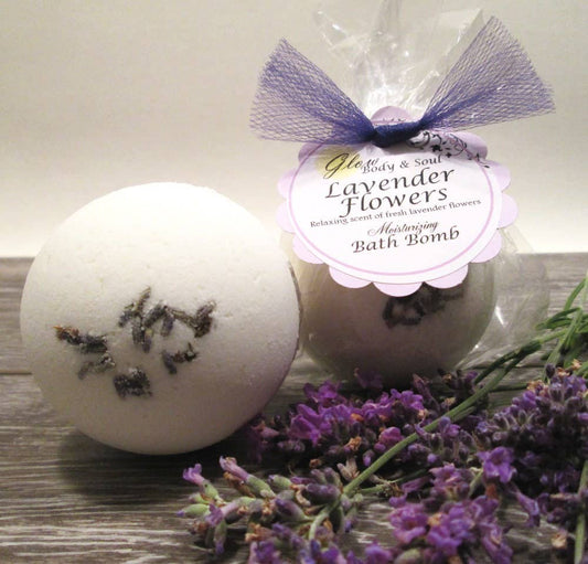 Lavender Flowers  Bath Bomb Fizzy