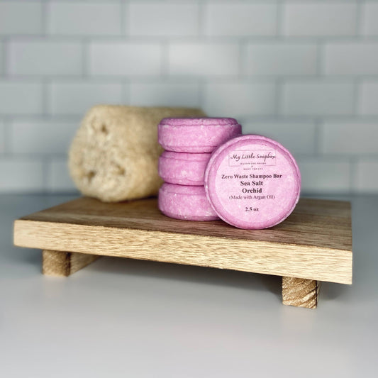 Sea Salt Orchid Zero Waste Shampoo Bar 