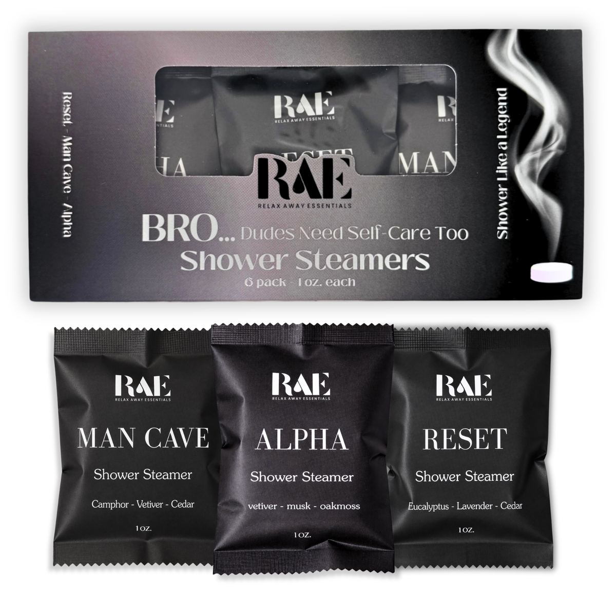 BRO Men's Shower Steamers 6 Pack