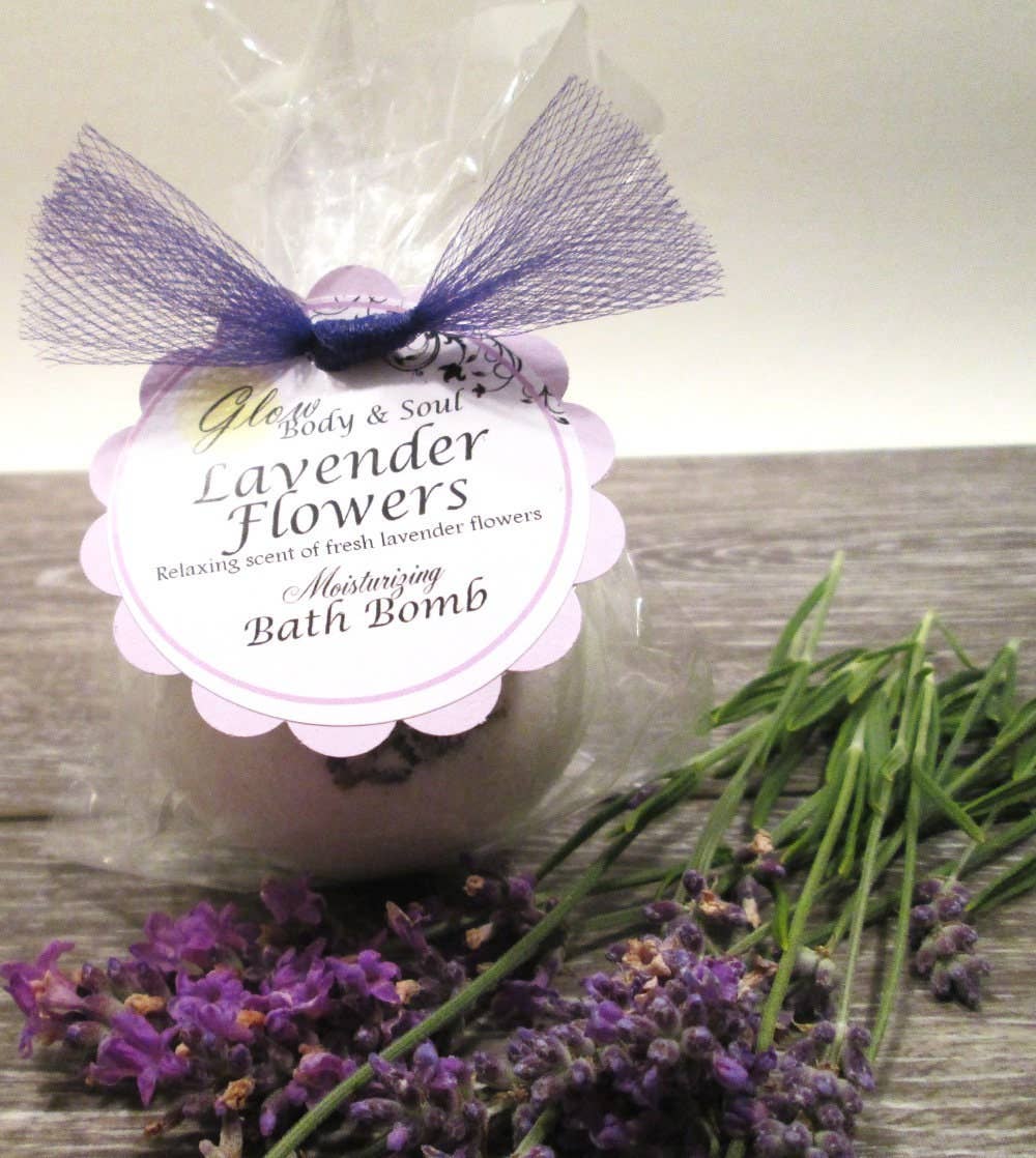 Lavender Flowers  Bath Bomb Fizzy