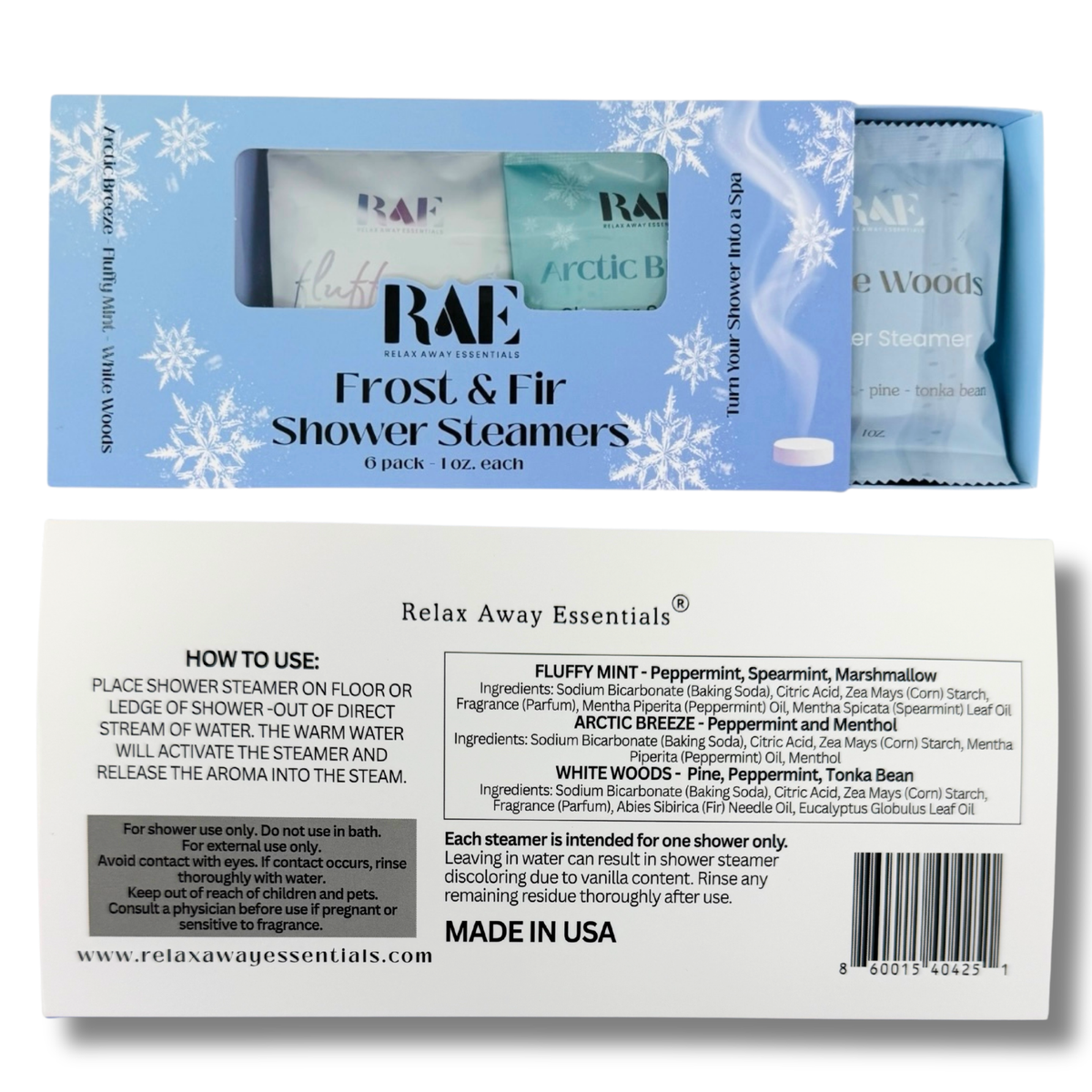 Frost & Fir Shower Steamers 6 Pack