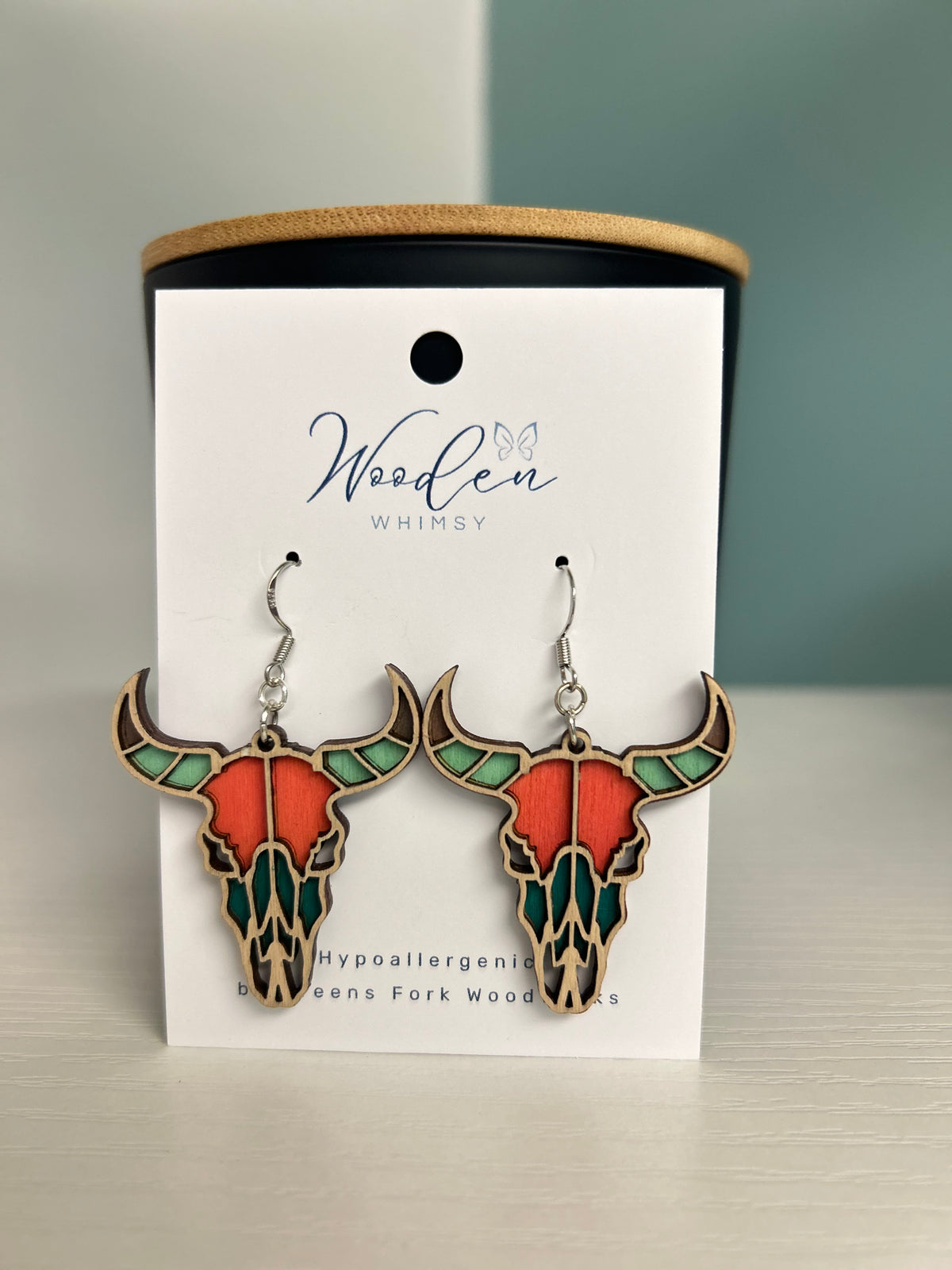 B36 Wooden Earrings