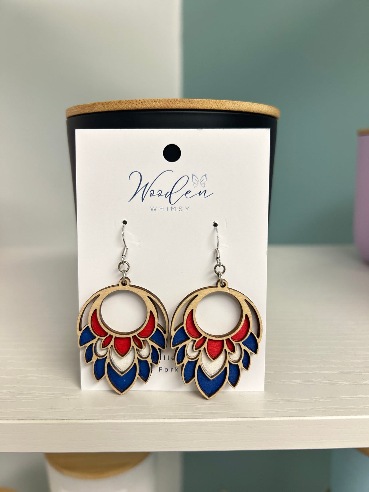 B39 Wooden Earrings