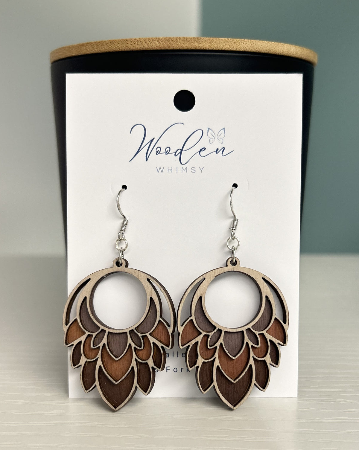 B39 Wooden Earrings