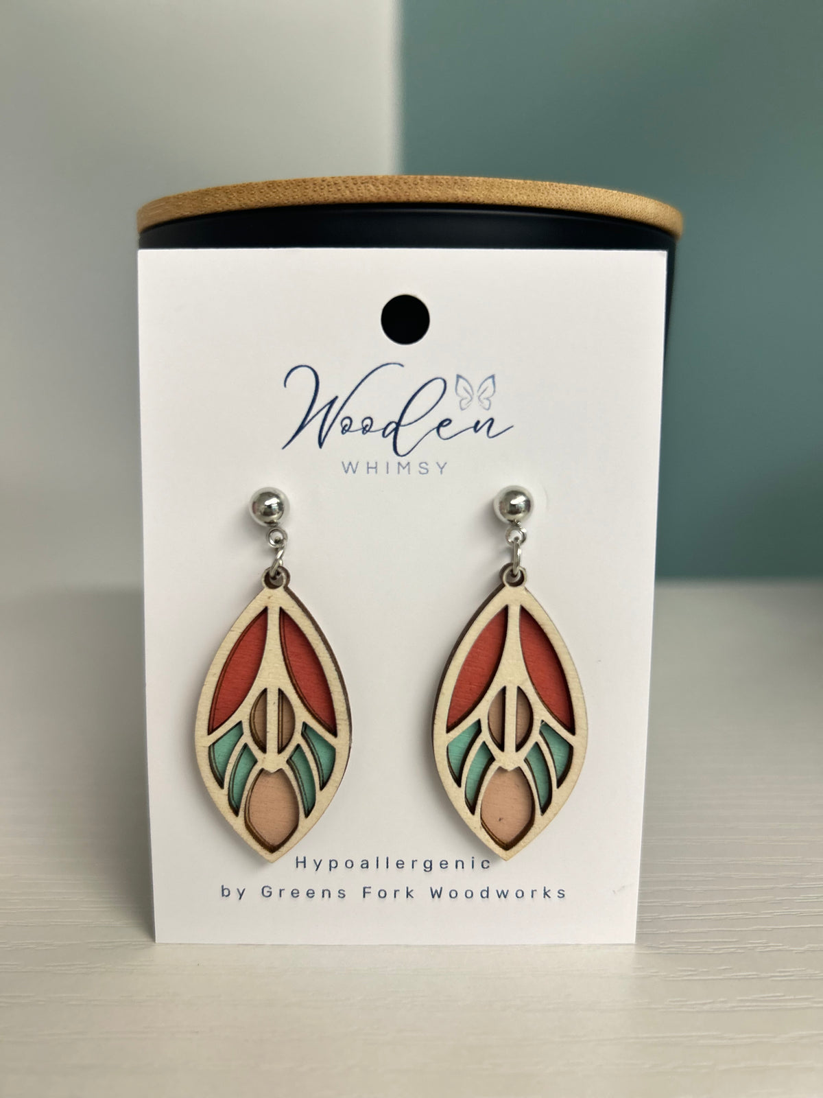 E38 Wooden Earrings