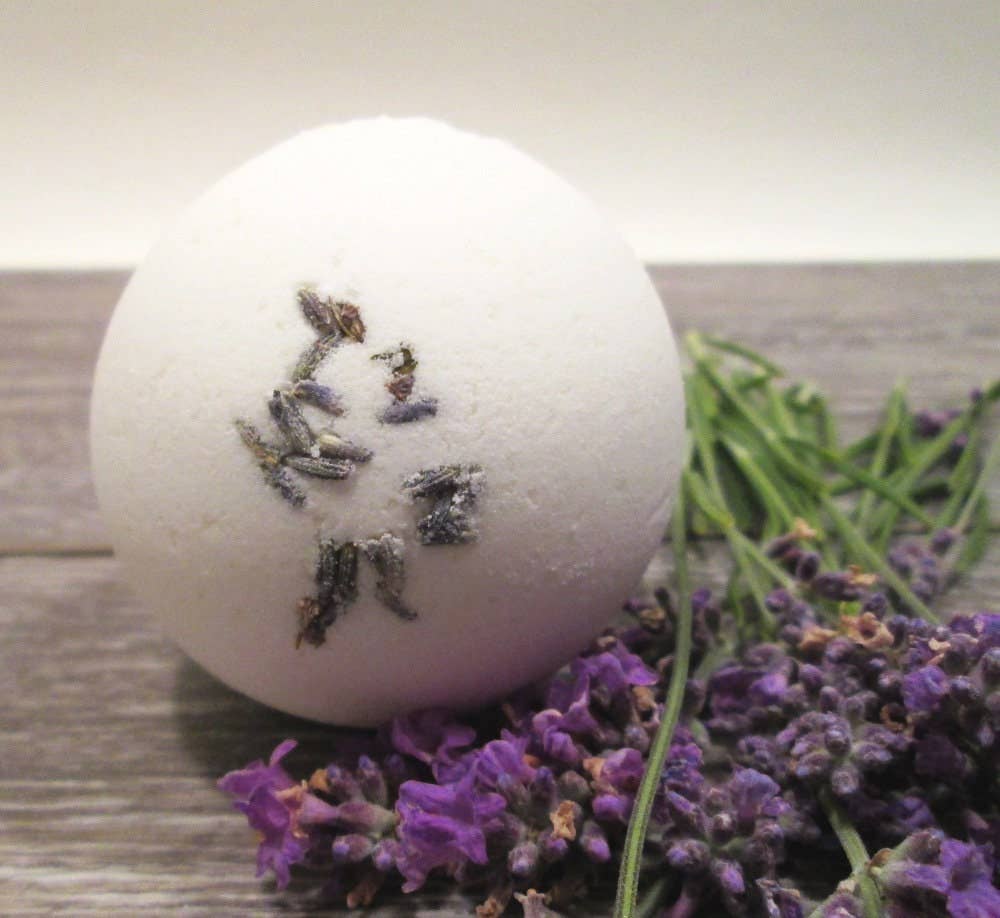 Lavender Flowers  Bath Bomb Fizzy