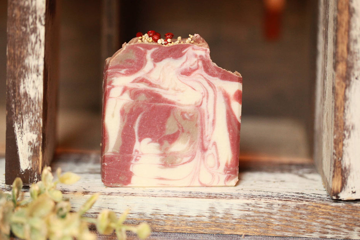 Cherry Almond Artisan Bar Soap, Luxury Shea Butter, 4 oz.