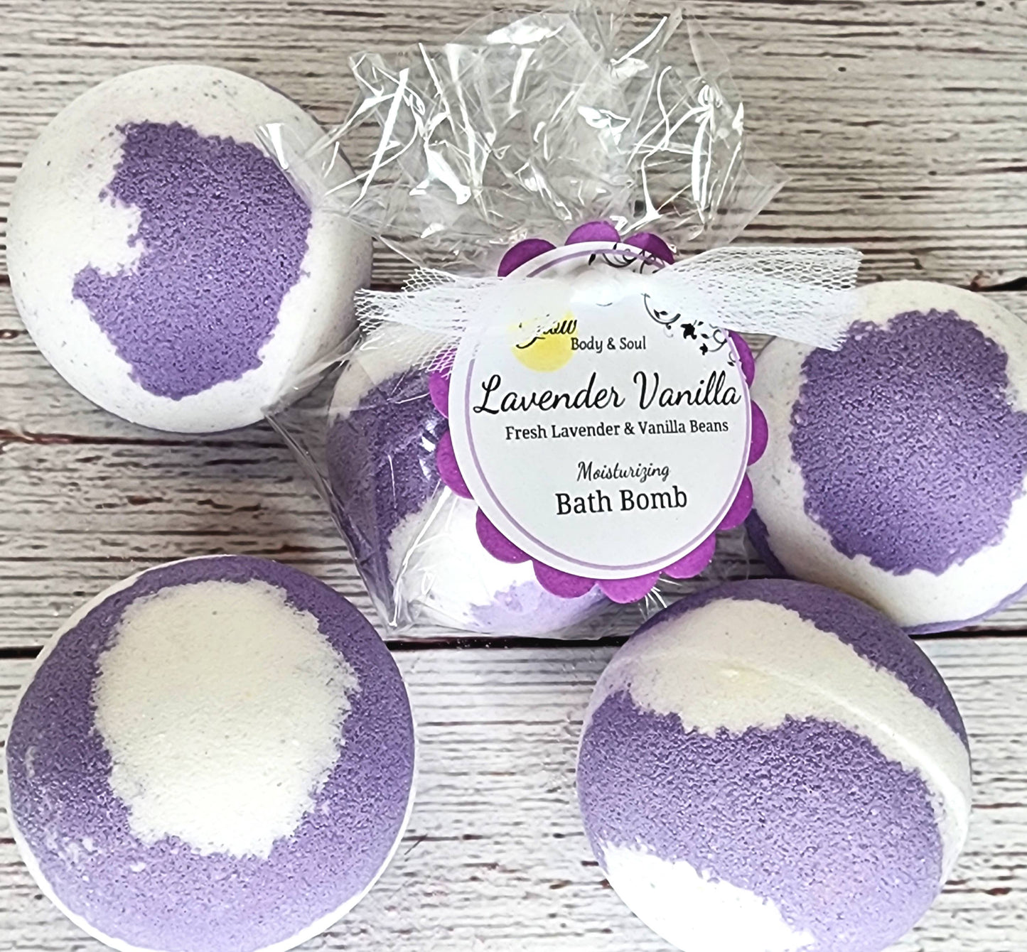 Lavender Vanilla Bath Bomb Fizzy