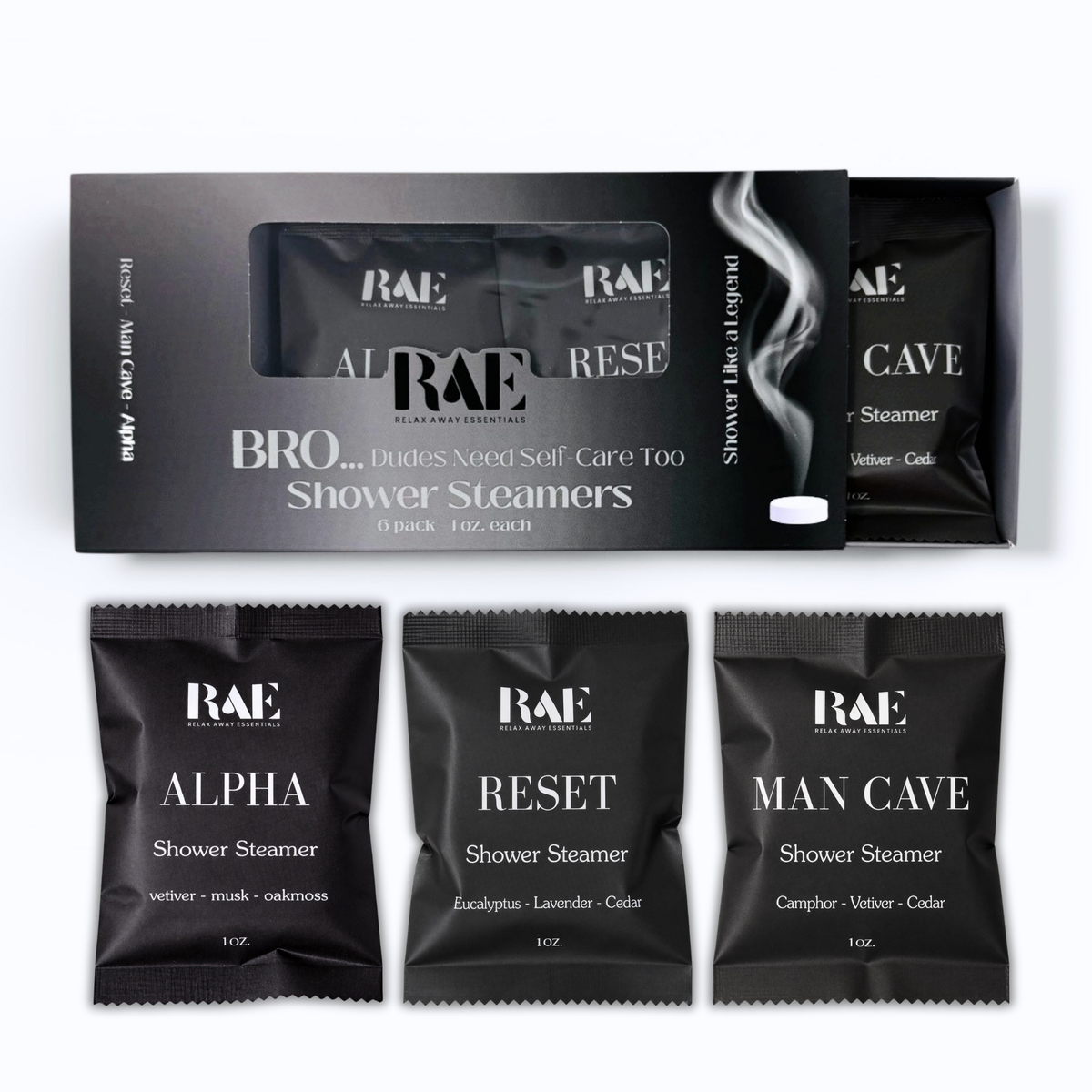 BRO Men's Shower Steamers 6 Pack